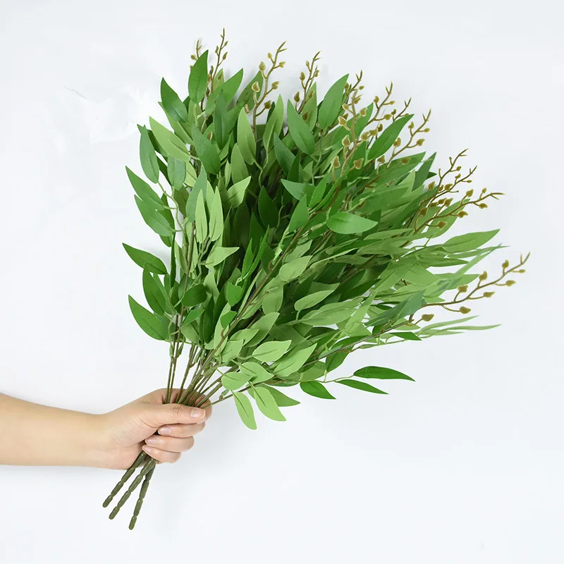 Ruscus Stem Faux - Artificial Plants Italian Ruscus Greenery Stems