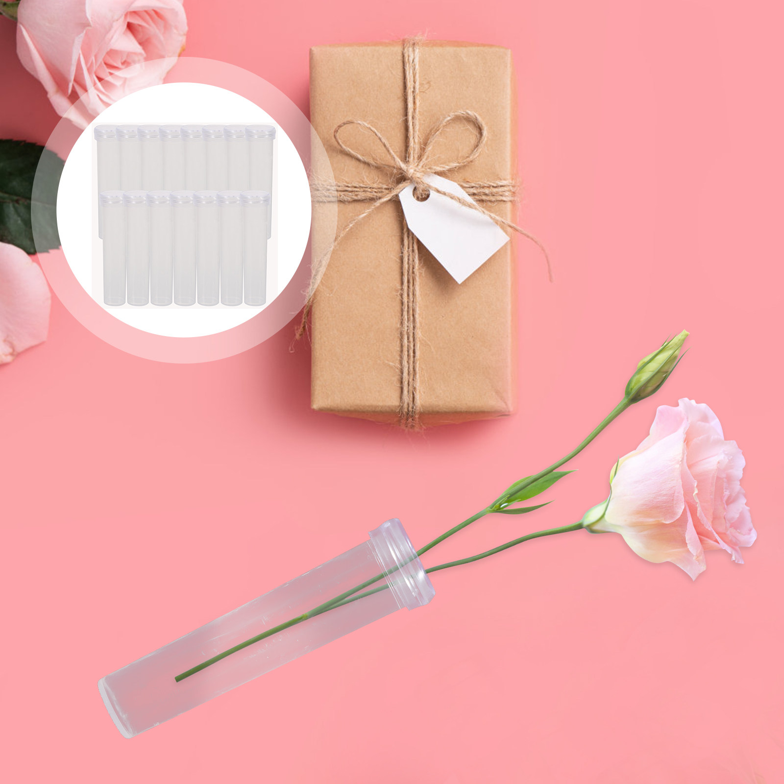 Longs Florist Supply - 50Pcs Transparent Flower Water Tube Premium