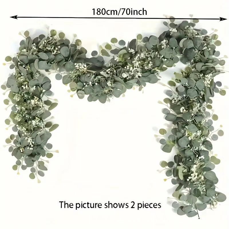 Eucalyptus Preserved - 1pc Artificial Eucalyptus Leaves Greenery Garland