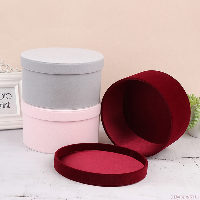 The Florist Supply - Velvet Round Flowers Box Gift Box