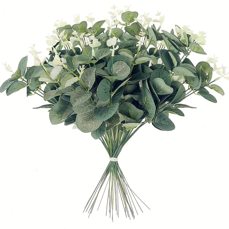 Eucalyptus Preserved - 5/10/15Pcs Artificial Eucalyptus Flowers Bouquet Fake