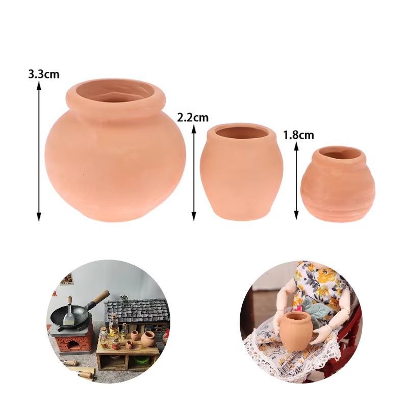 Florist Supply Vases - 1:12 Dollhouse Miniatures Decora Vase Mini