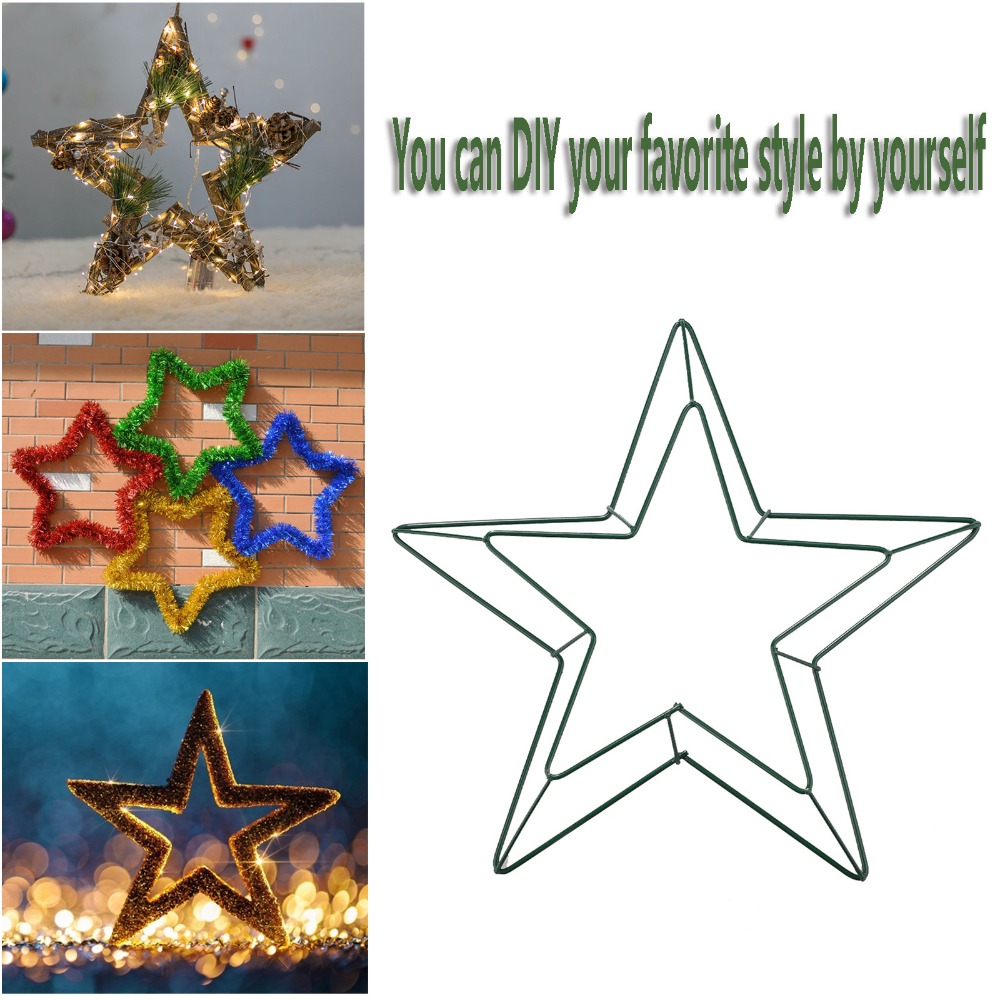 Wreath Form Wire - Floral Crafts Metal Wire Star Wreath