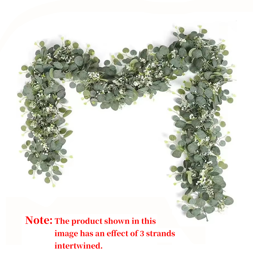 Eucalyptus Preserved - 1pc Artificial Eucalyptus Leaves Greenery Garland