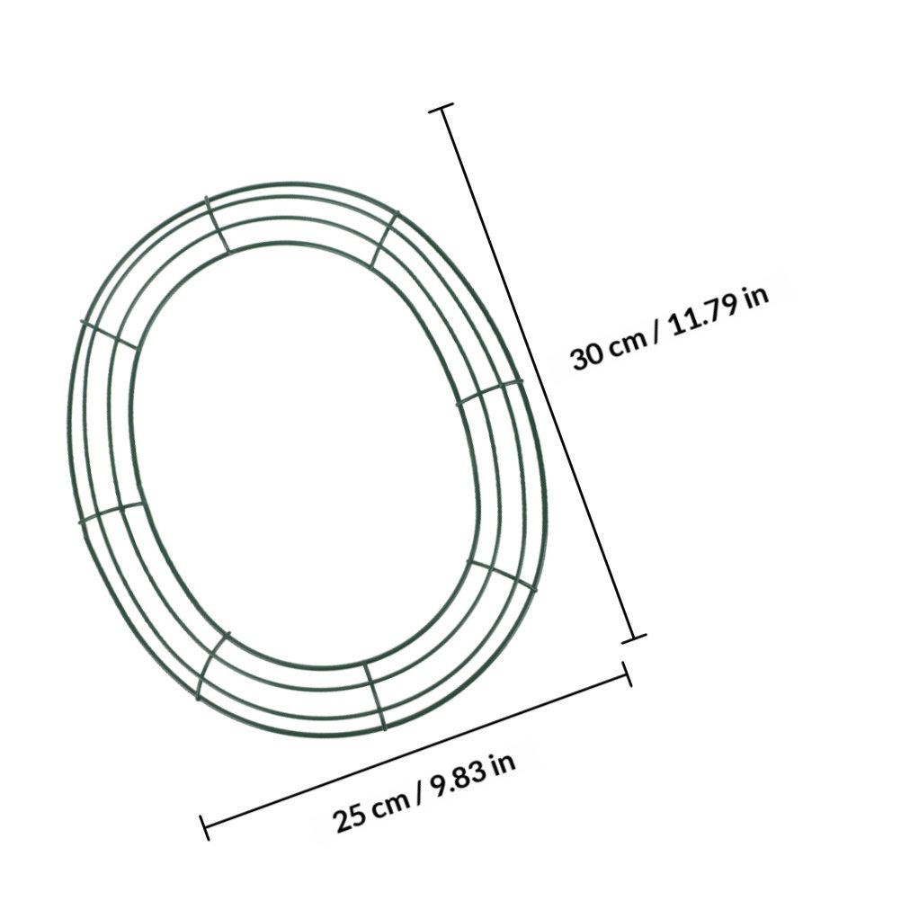 Egg Shaped Wreath Frame Iron R - огляд і ціна Wreath Form Wire