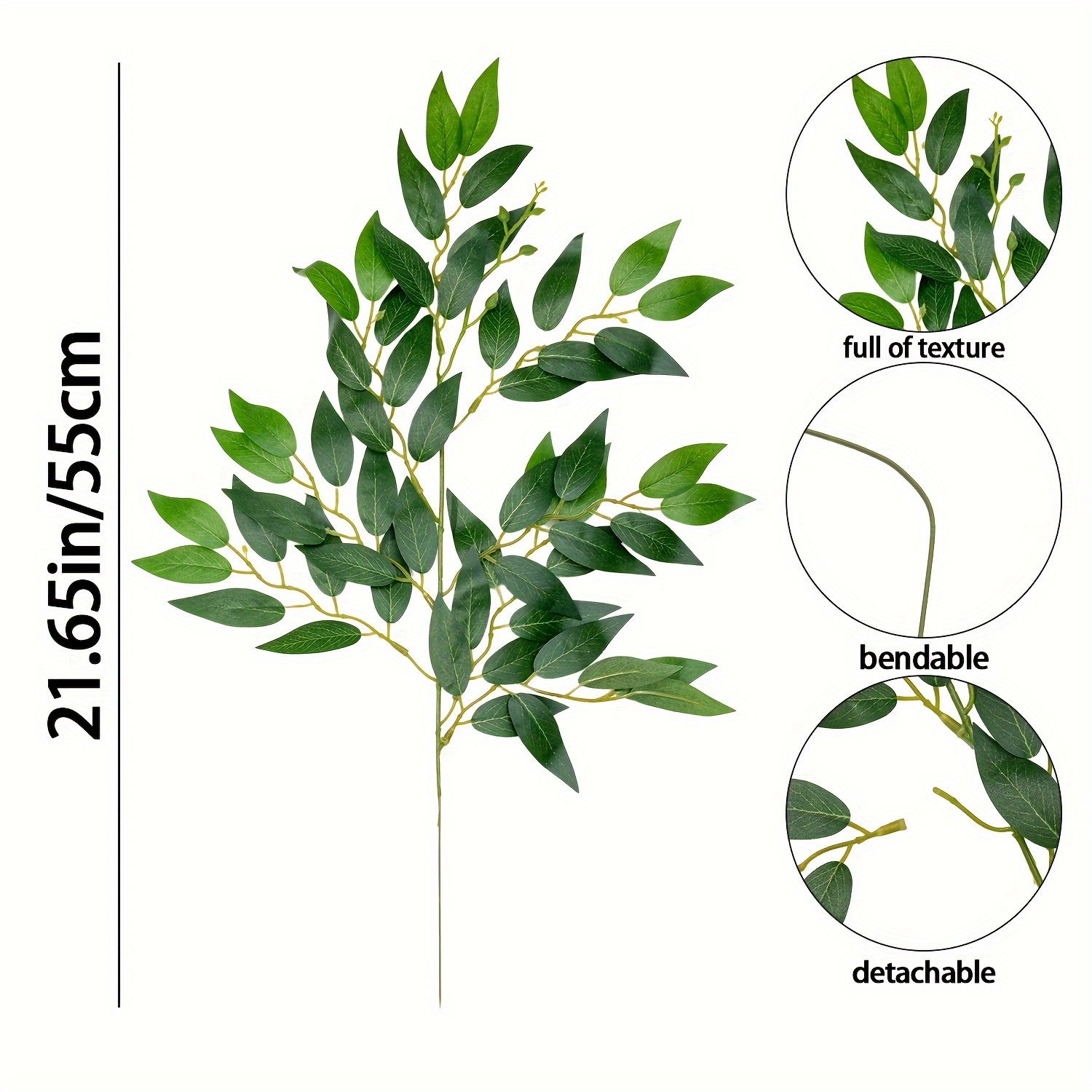 Faux Italian Ruscus Greenery S - огляд і ціна Ruscus Stem Faux
