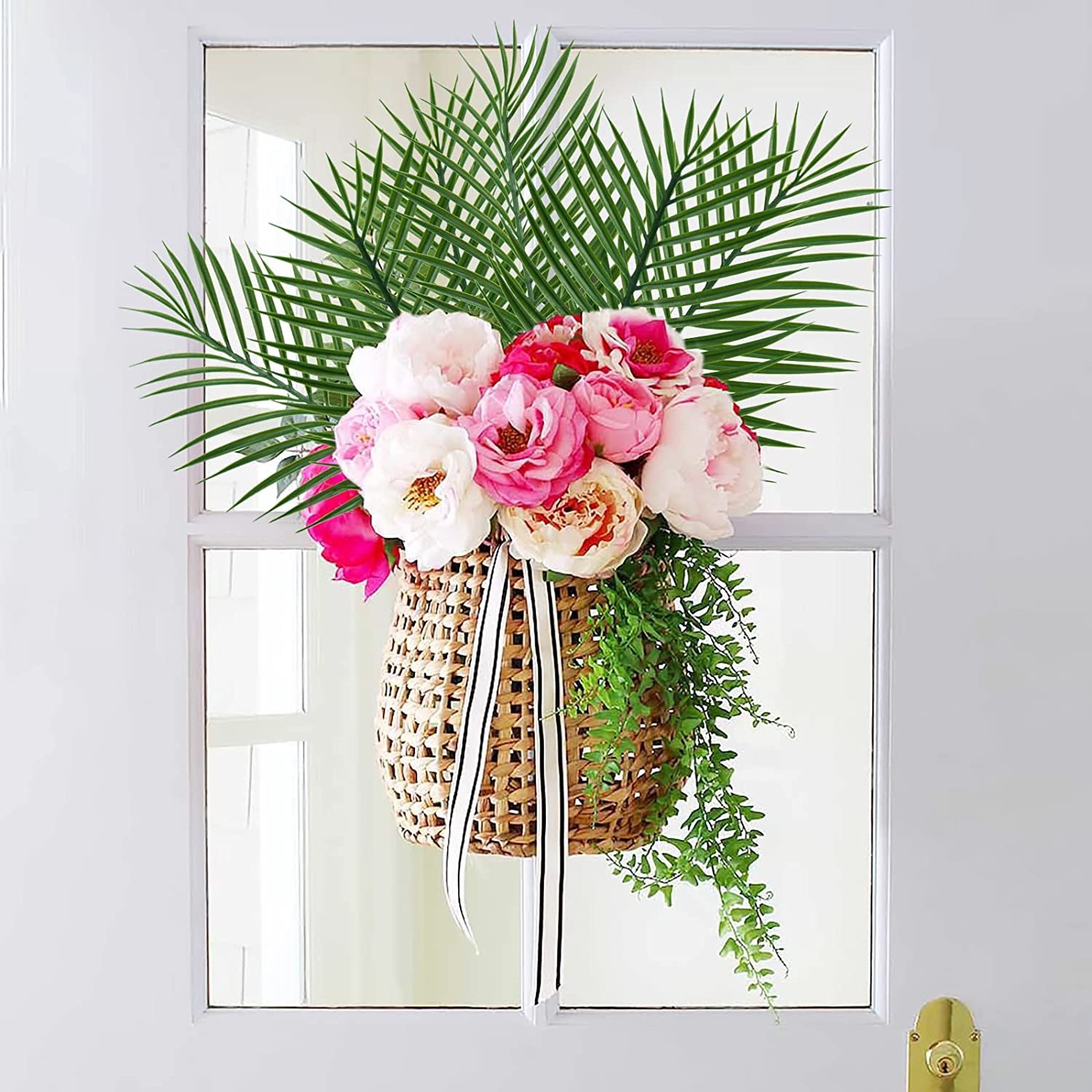 5pcs Golden Artificial Palm Le - огляд і ціна Florist Supply Vases