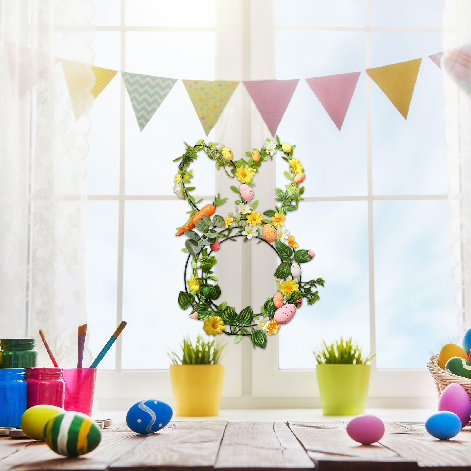 Easter Bunny Shaped Wire Wreat - огляд і ціна Wreath Form Wire