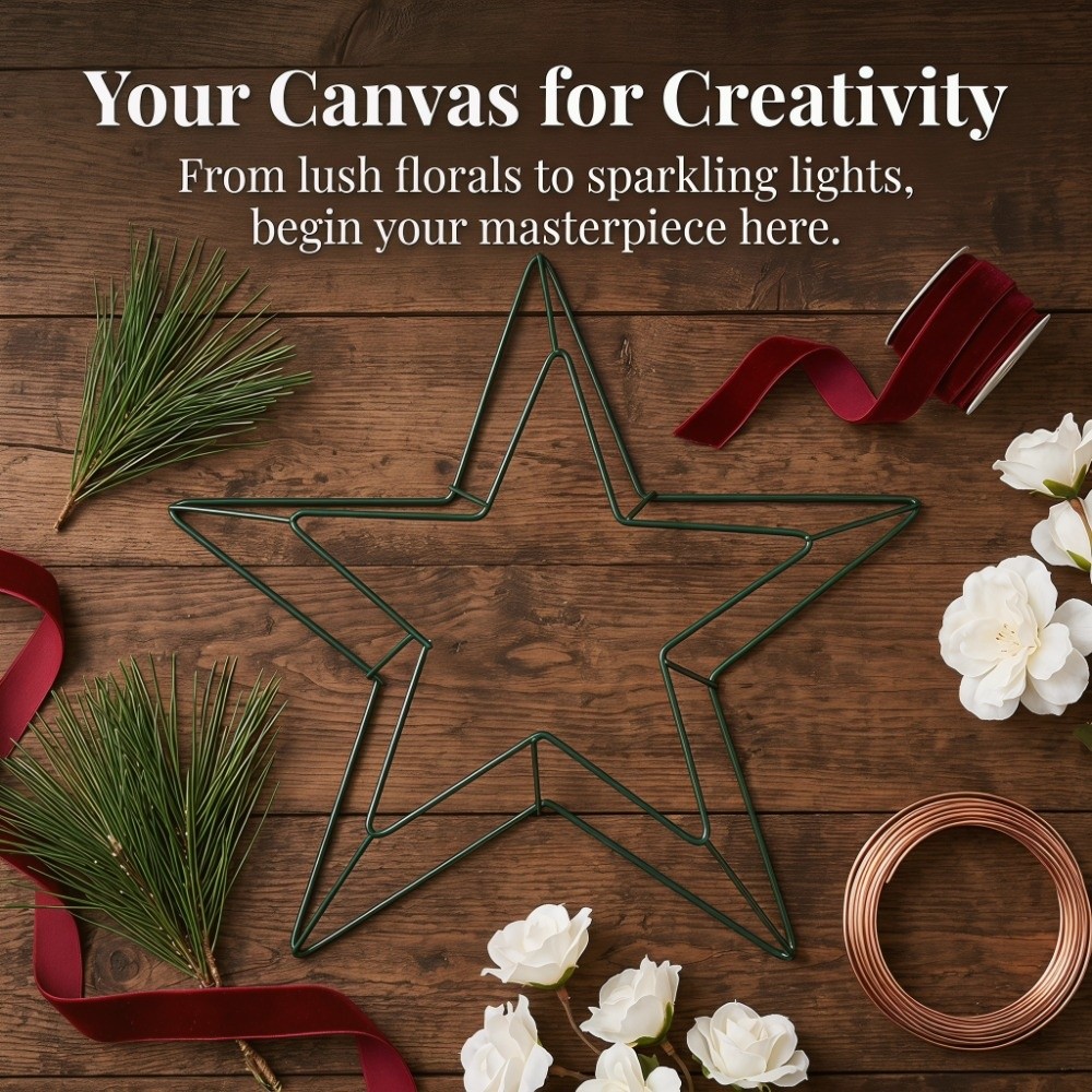 Personalizable Metal Wire Star - огляд і ціна Wreath Form Wire