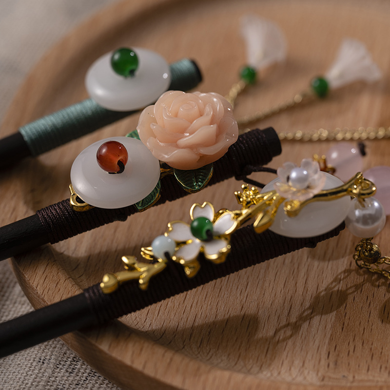 1Pc Wooden Hairpin Headdress f - огляд і ціна Florist Supplies