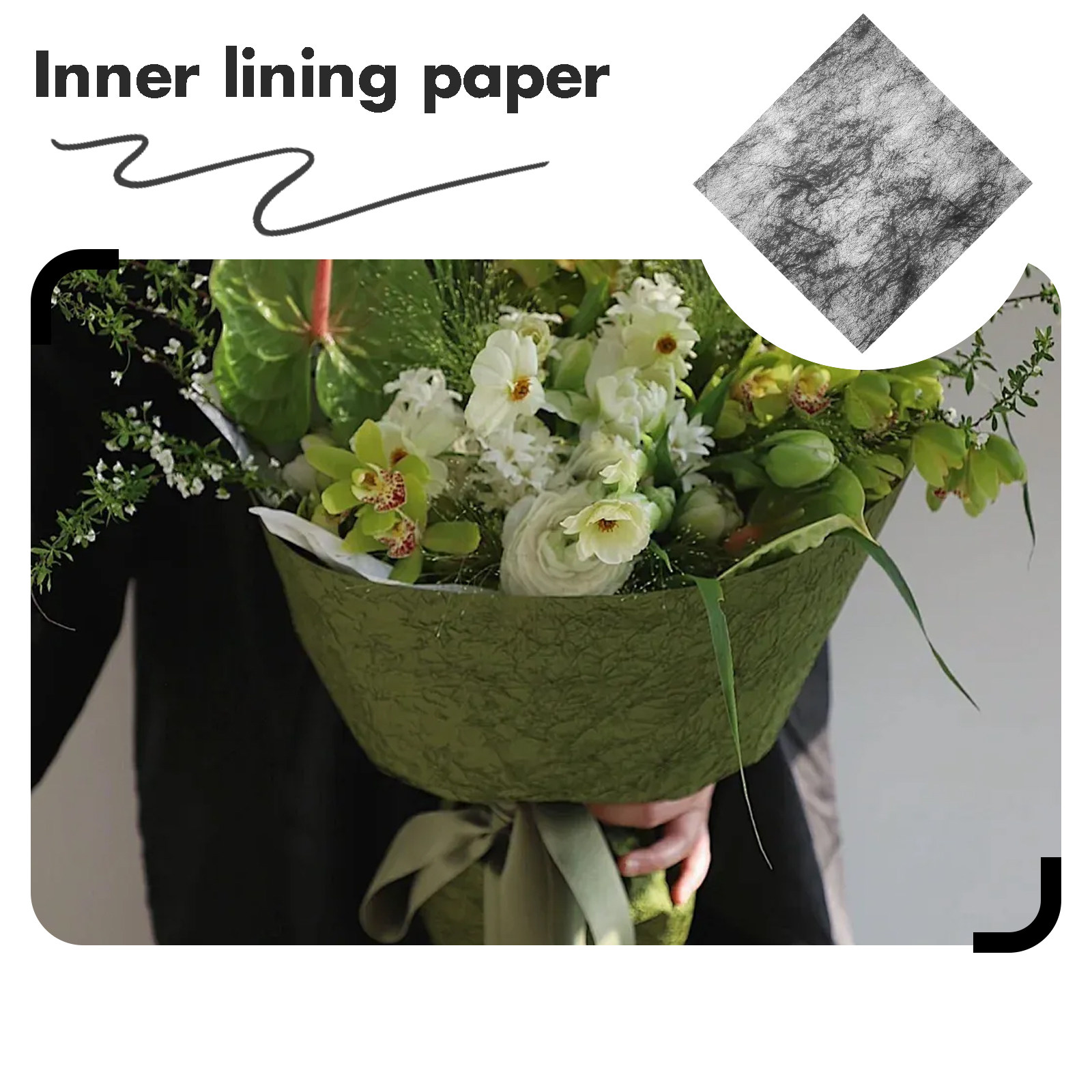 50Sheet Elegant Hand-Crumpled  - огляд і ціна The Florist Supply