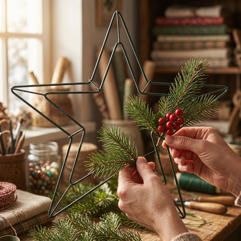 Festive Hanging Metal Wire Sta - огляд і ціна Wreath Form Wire