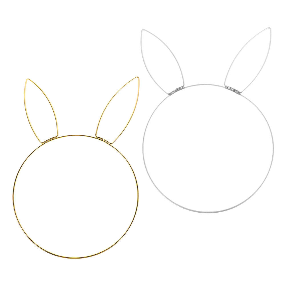 2Pcs Rabbit Head Floral Wreath - огляд і ціна Wreath Form Wire