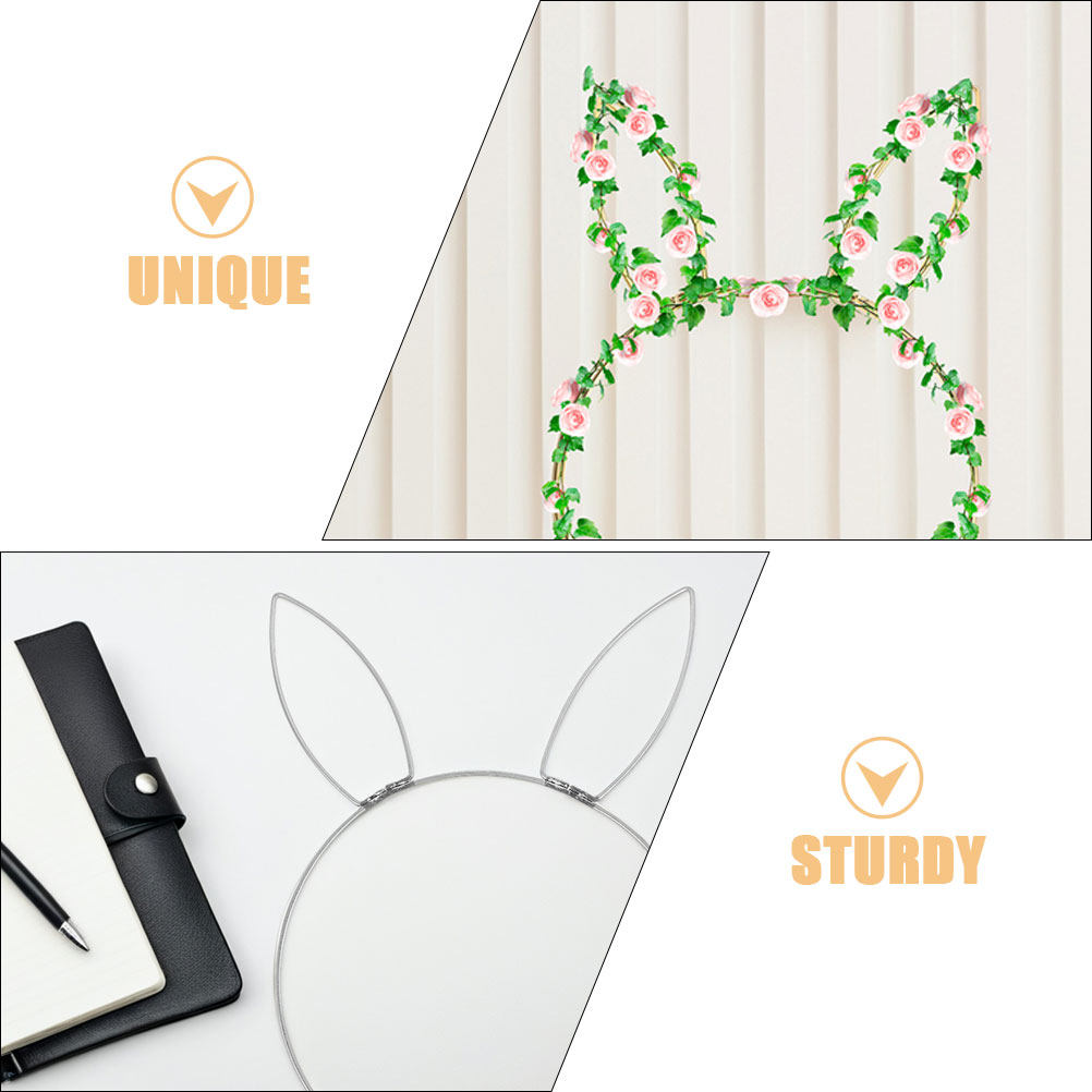 2Pcs Rabbit Head Floral Wreath - огляд і ціна Wreath Form Wire