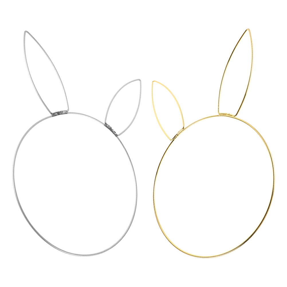 2Pcs Rabbit Head Floral Wreath - огляд і ціна Wreath Form Wire