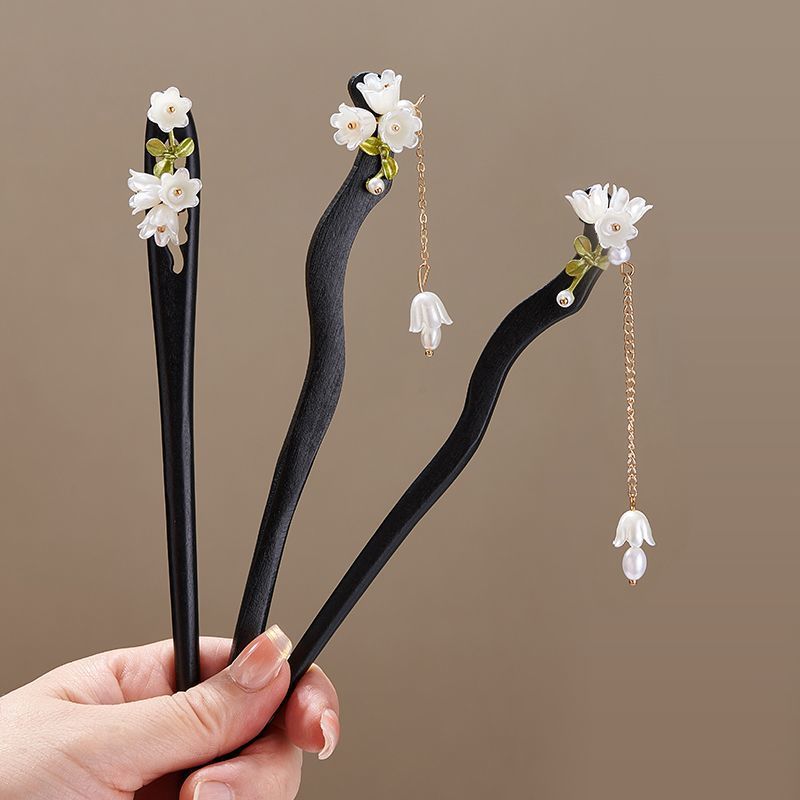 Wooden Flower Hairpin Vintage  - огляд і ціна Florist Supplies