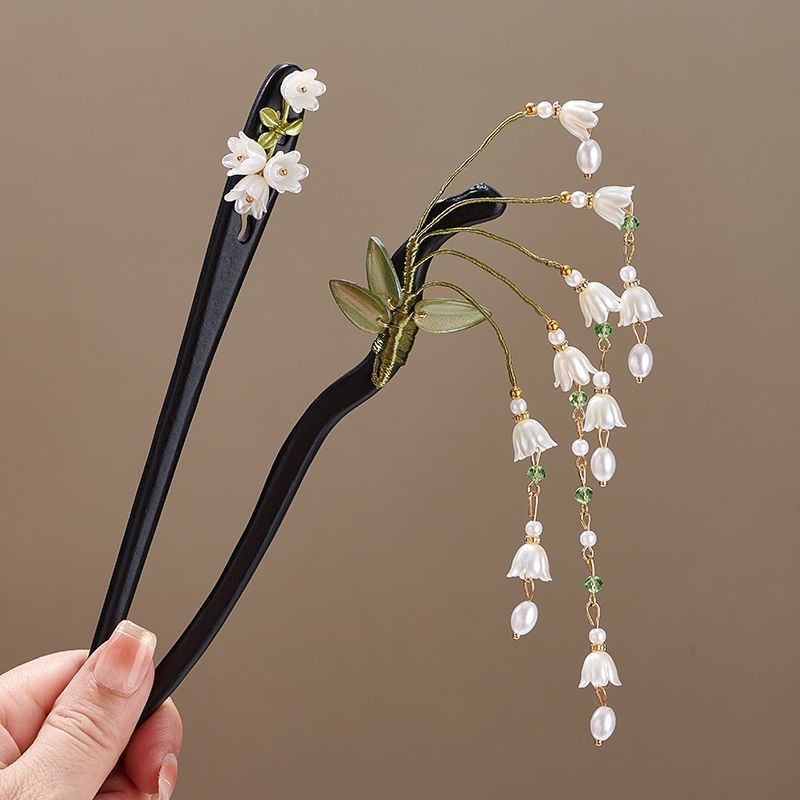 Wooden Flower Hairpin Vintage  - огляд і ціна Florist Supplies