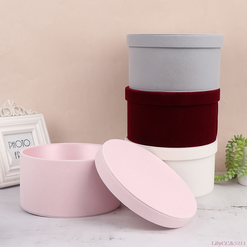 Velvet Round Flowers Box Gift  - огляд і ціна The Florist Supply