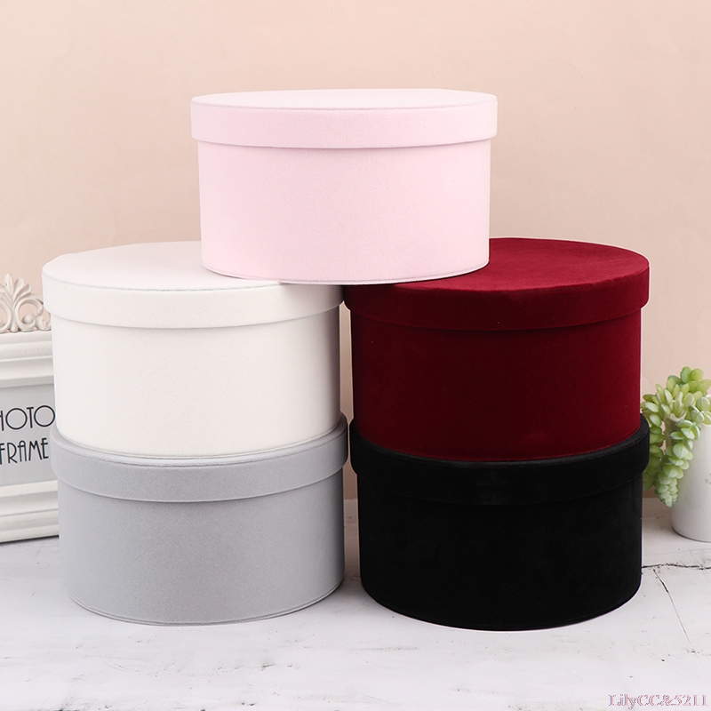 Velvet Round Flowers Box Gift  - огляд і ціна The Florist Supply