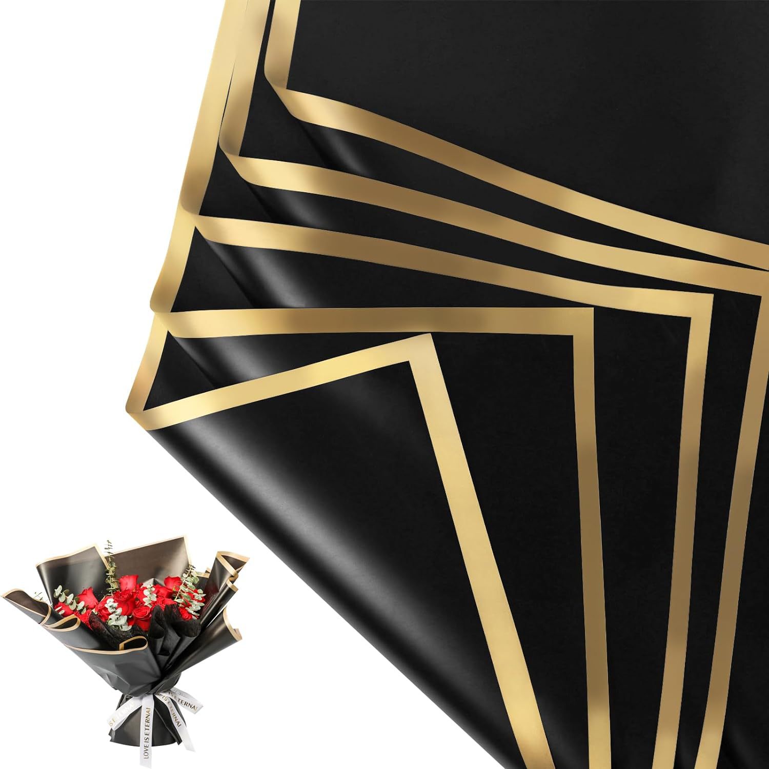 20 Sheets Gold Edge Waterproof - огляд і ціна The Florist Supply