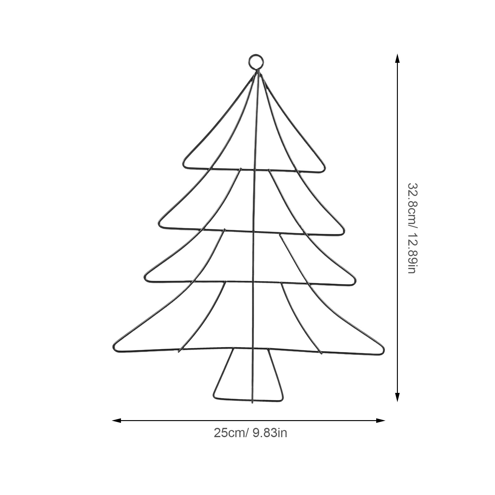 2026 Christmas Tree Shaped Met - огляд і ціна Wreath Form Wire