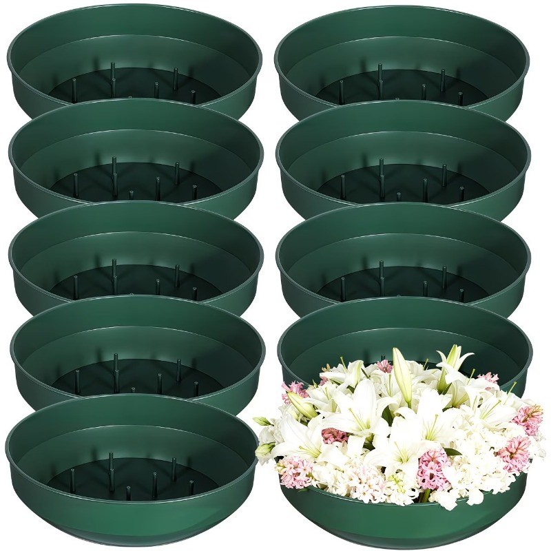 Green Plastic Round Flower Arr - огляд і ціна The Florist Supply