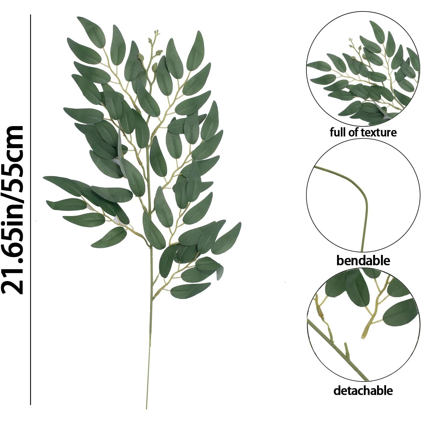 24Pcs Artificial Italian Ruscu - огляд і ціна Ruscus Stem Faux