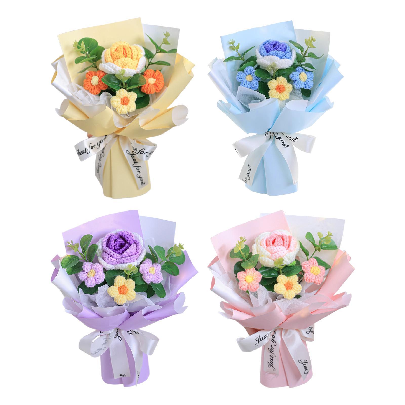 Crochet Flower Bouquet Artific - огляд і ціна Eucalyptus Preserved