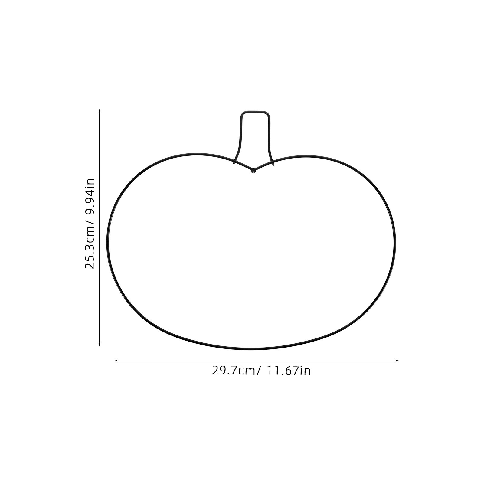 Pumpkin Shaped Metal Wreath Fr - огляд і ціна Wreath Form Wire