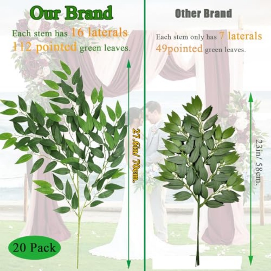 Artificial Italian Ruscus ery  - огляд і ціна Ruscus Stem Faux