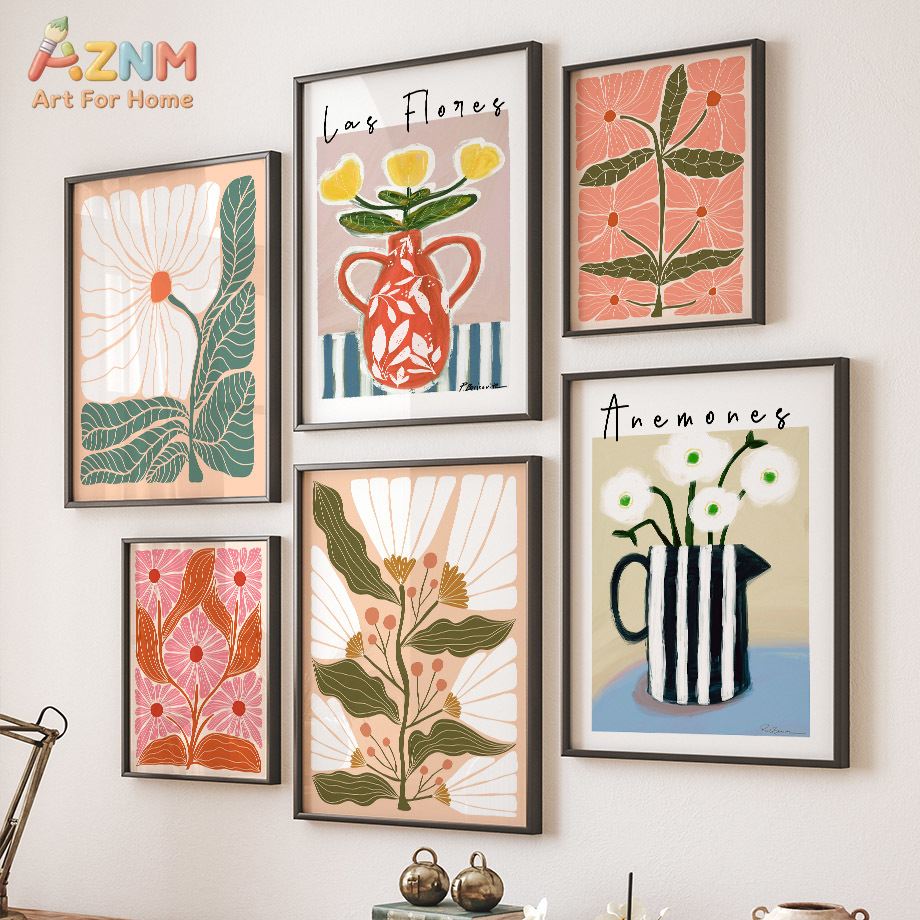 AZNM Boho Floral Canvas Wall A - огляд і ціна Florist Supply Vases