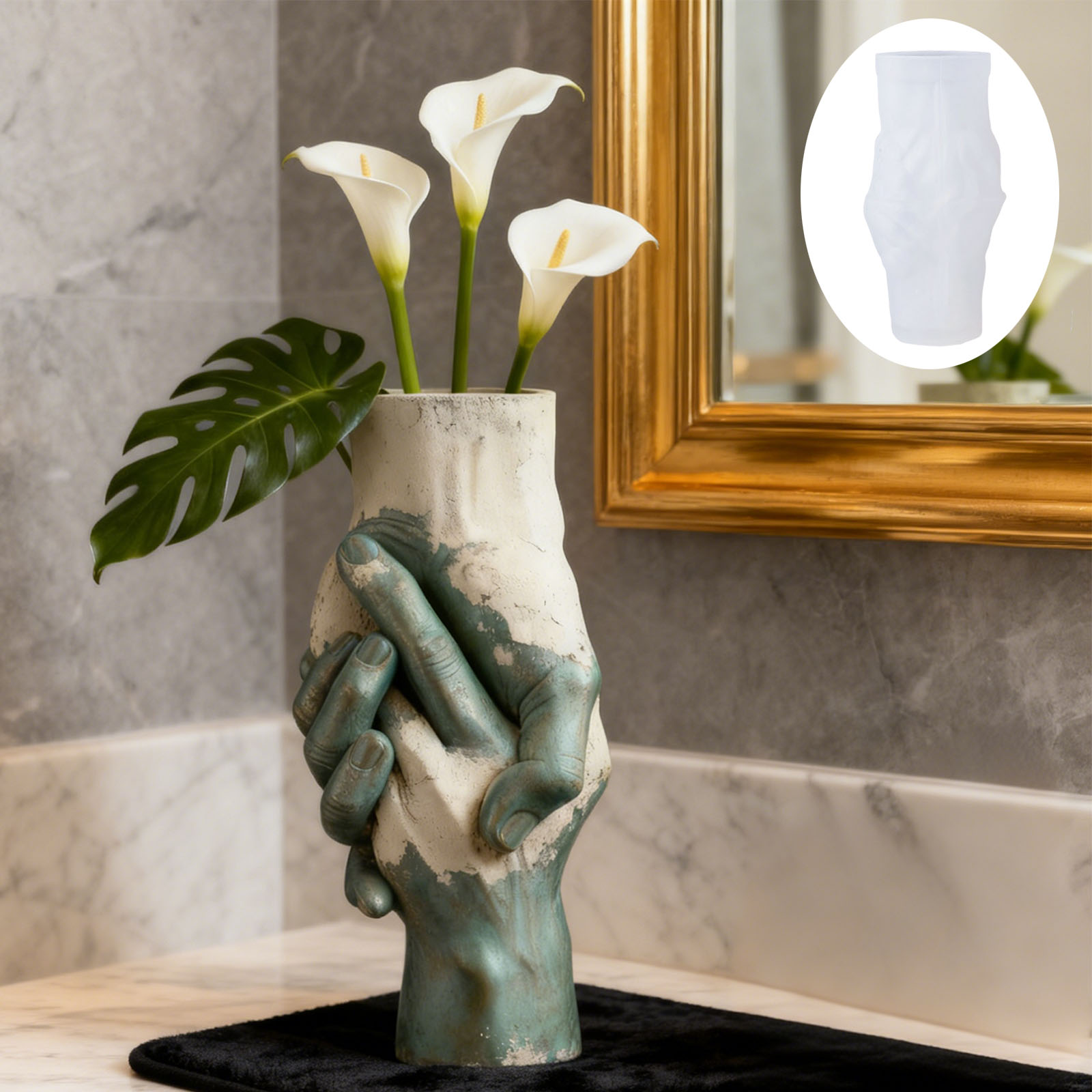 Artistic Hand-in-Hand Vase Sil - огляд і ціна Florist Supply Vases