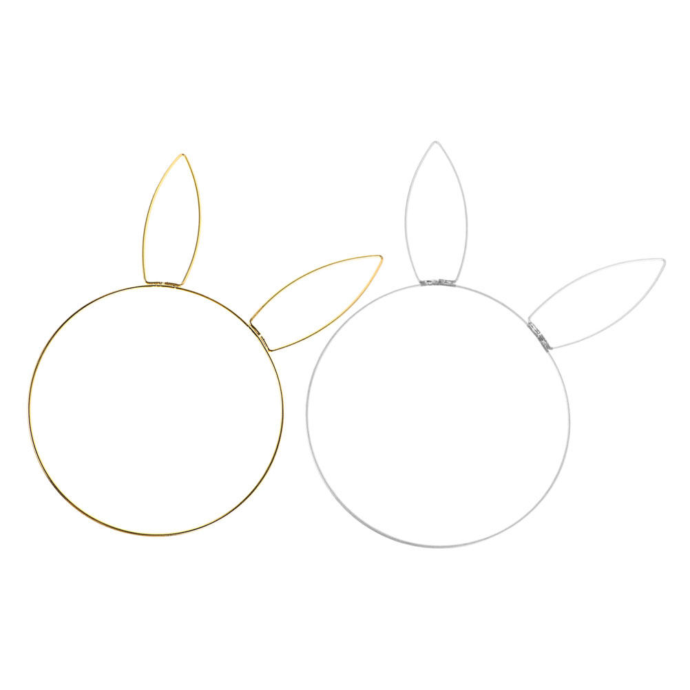 2Pcs Rabbit Head Floral Wreath - огляд і ціна Wreath Form Wire