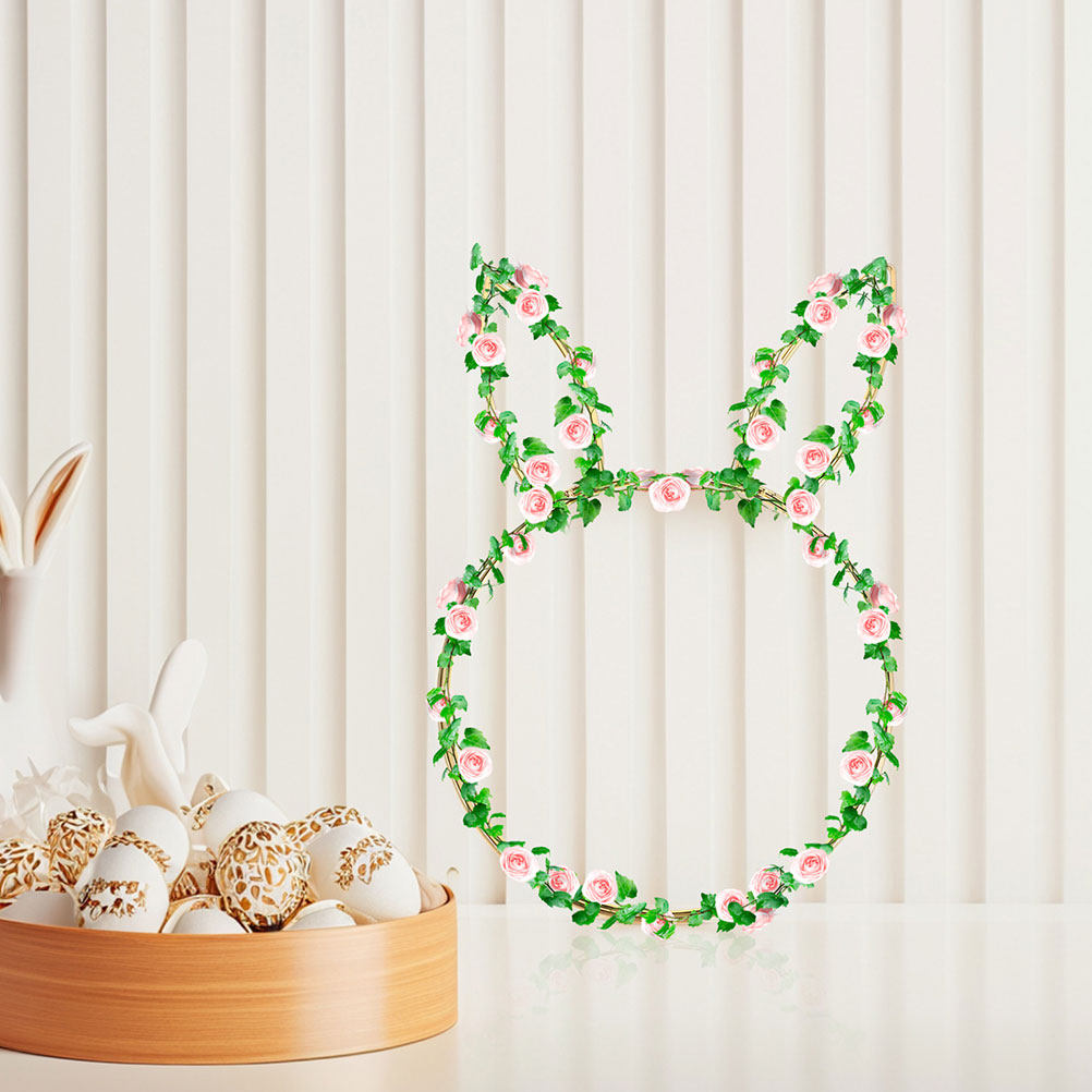 2Pcs Rabbit Head Floral Wreath - огляд і ціна Wreath Form Wire