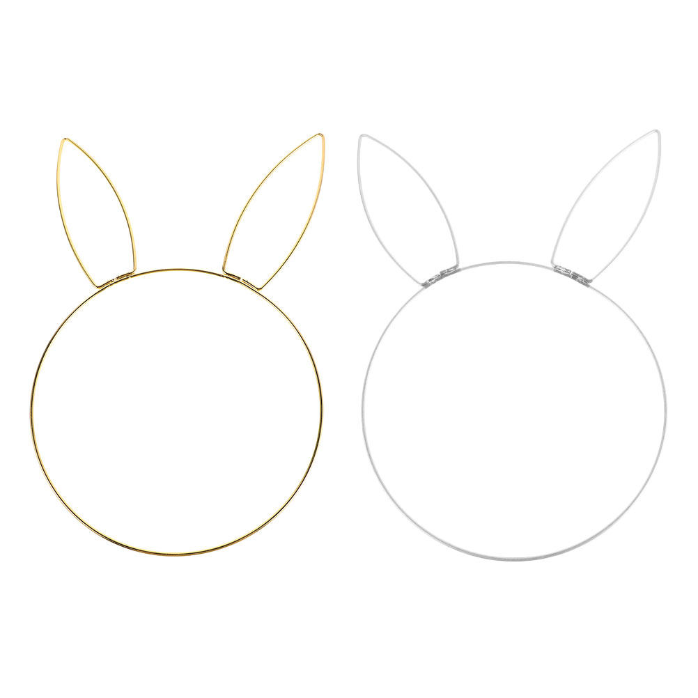 2Pcs Rabbit Head Floral Wreath - огляд і ціна Wreath Form Wire